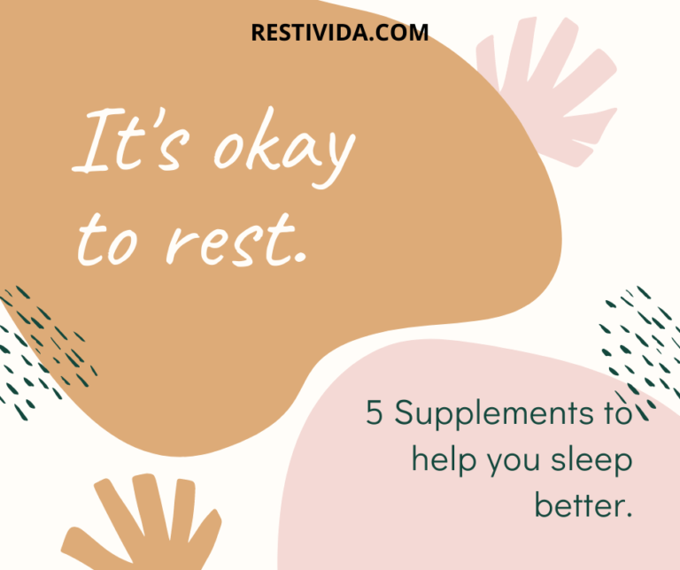 How To Sleep Better At Night With Any Of These 5 Supplements