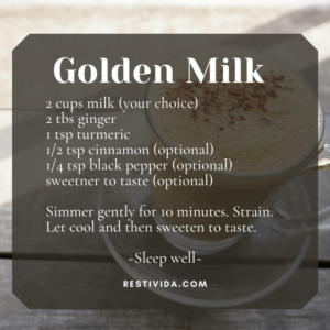 Golden milk recipe