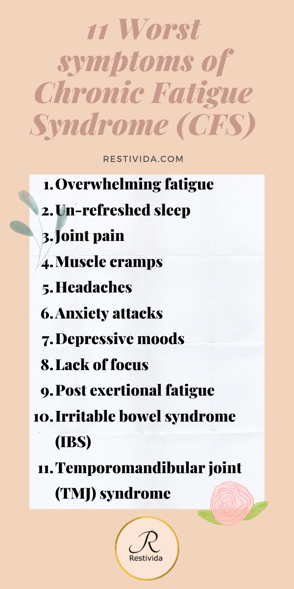 11 Worst Symptoms Of Chronic Fatigue Syndrome